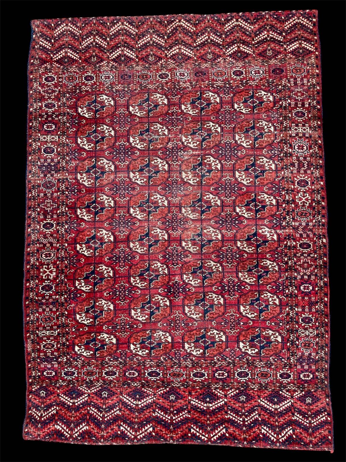 Antique Tekke Turkoman Dowry Rug With Silk Highlights photo furniture
