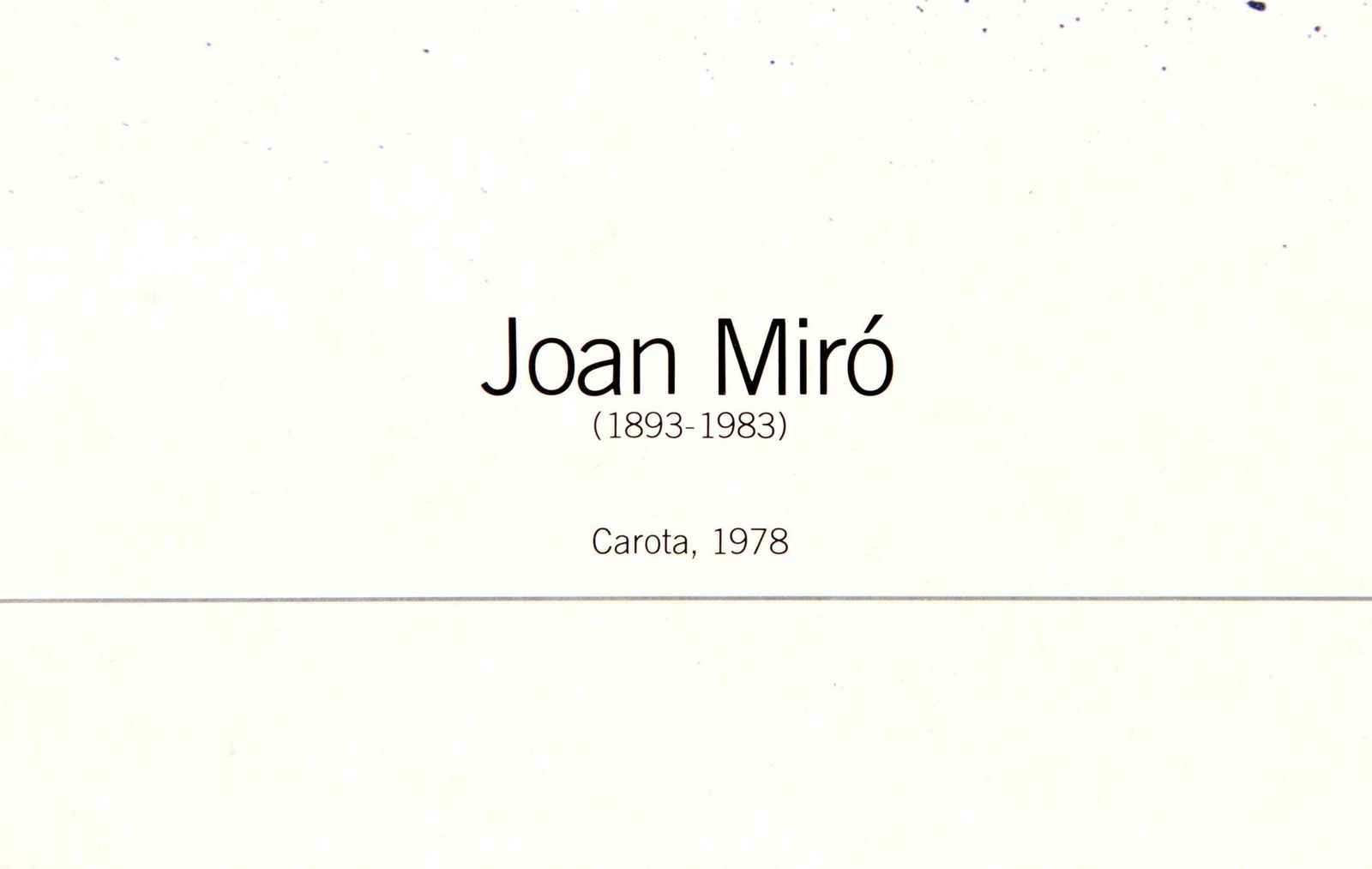 Carota, Vintage Joan Miró Lithography / Art Print, Italy, 1988 photo buy