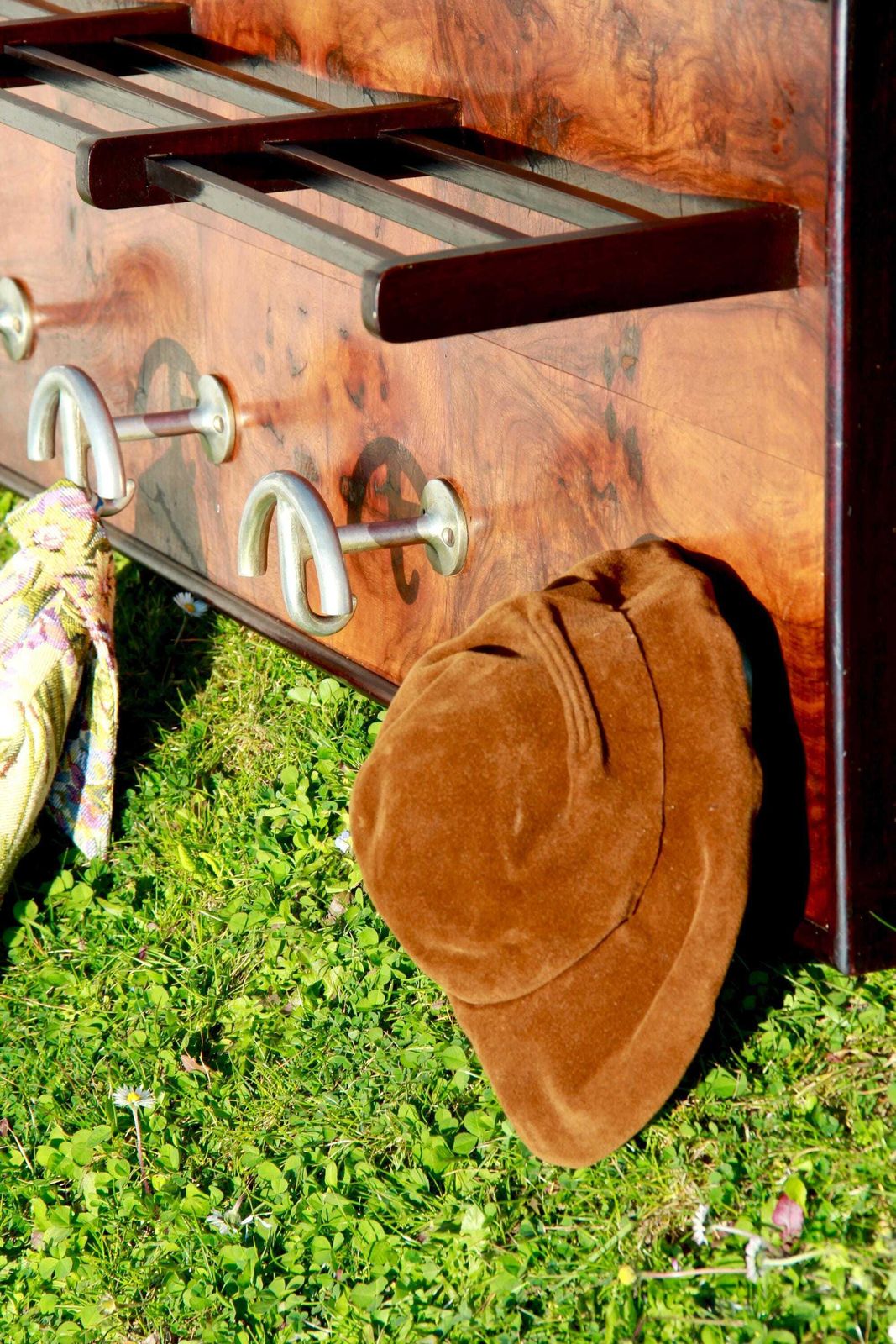 Furniture Arturo, Antique Art Deco Wall Coat Hanger, Italy, 1930s photo
