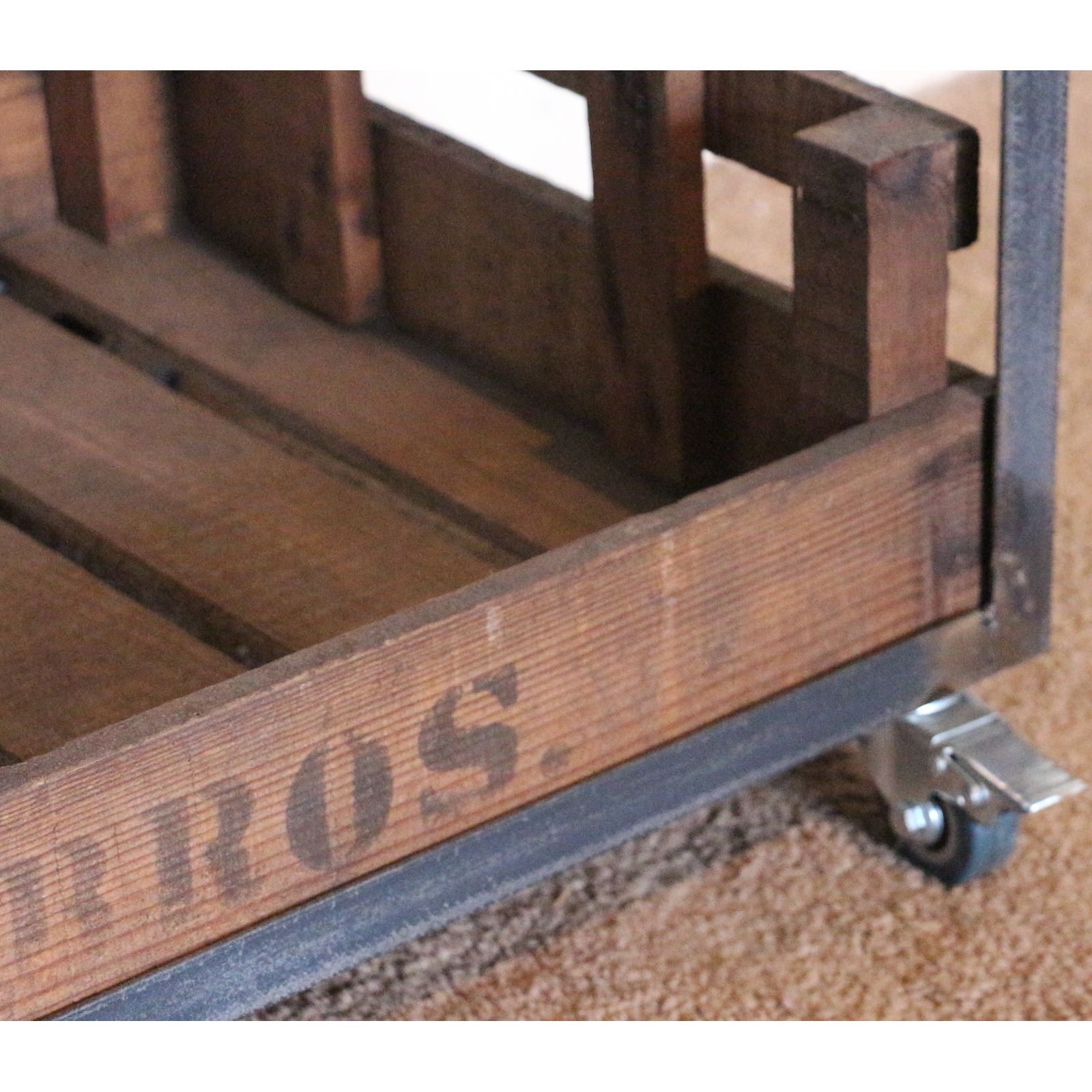 Large Rustic Bakers Rack, Shop Display Stand, Storage Rack, Kitchen Stand, Set With Flat Potato Chitting Trays photo 220.0