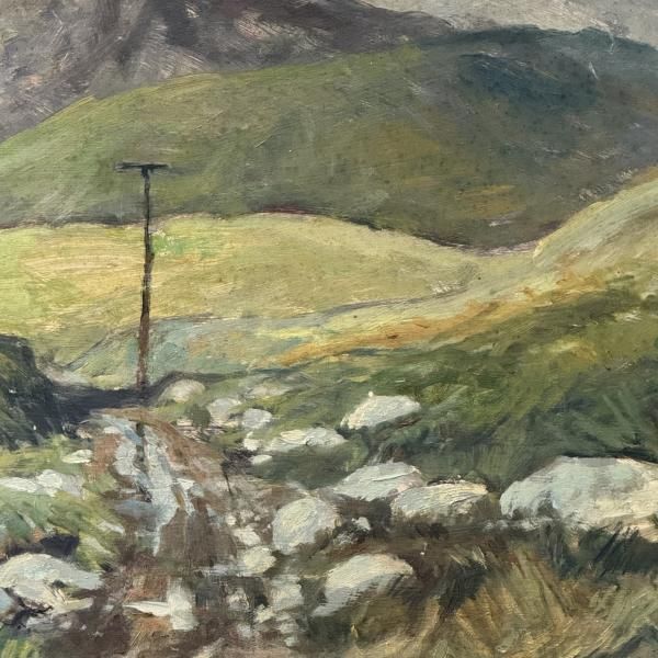 George Odlin "Rannoch Moor" Oil On Board photo for sale