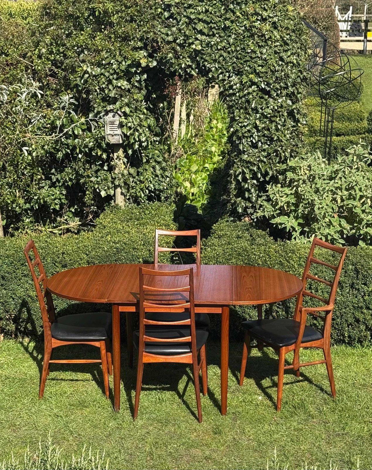 Mid Century Danish Teak Dining Table By Arne Vodder Seats 10 And 8 'Lis' Chairs By Nile Keofoed : 1960 photo for sale