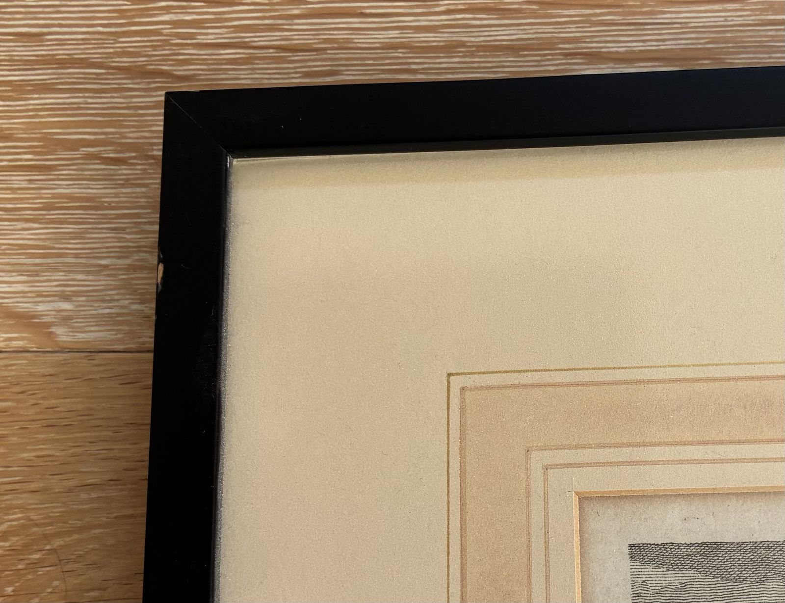 Framed 18th Century Copperplate Engraving Of Lumley Castle, County Durham, C1770 photo Art