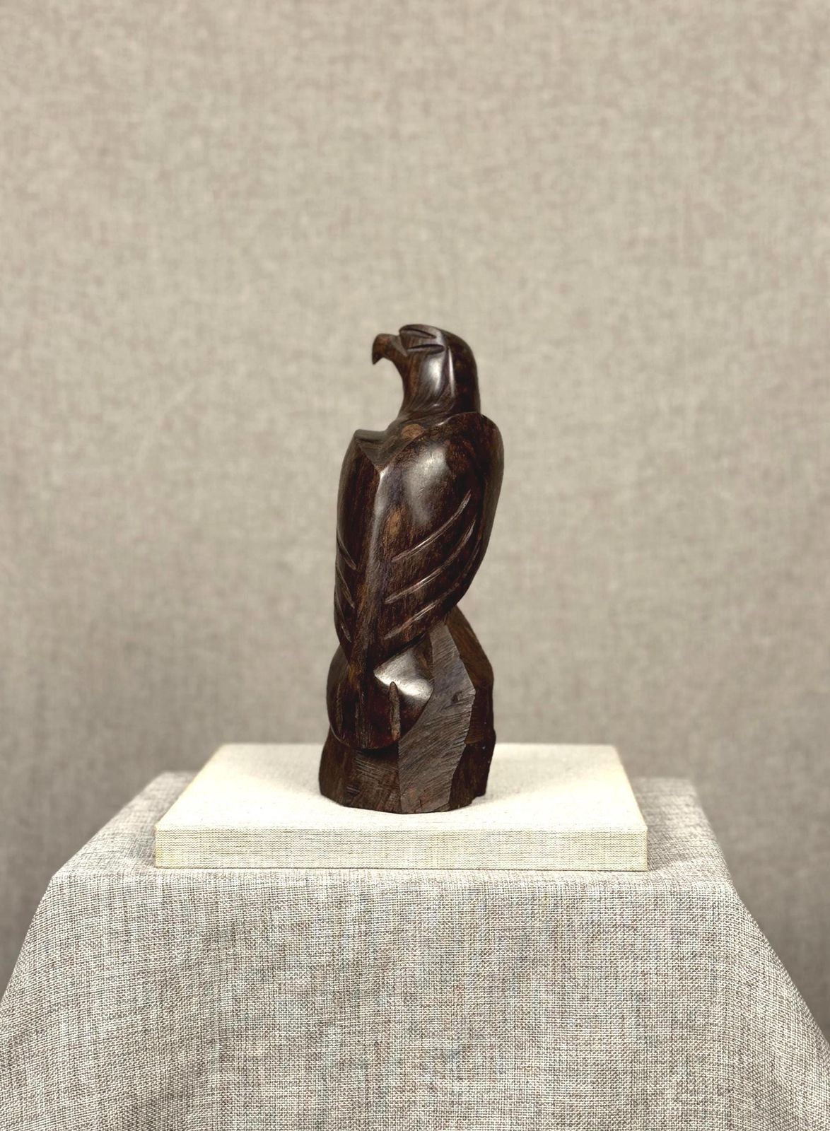 Vintage Ironwood Bird Sculpture | Mid Century Modern Carved Figurine