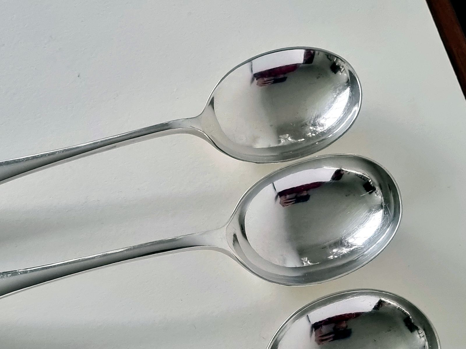 Vintage Silverplate Soup Spoons Set, Mismatched Epns Flatware, Sheffield photo 55.0