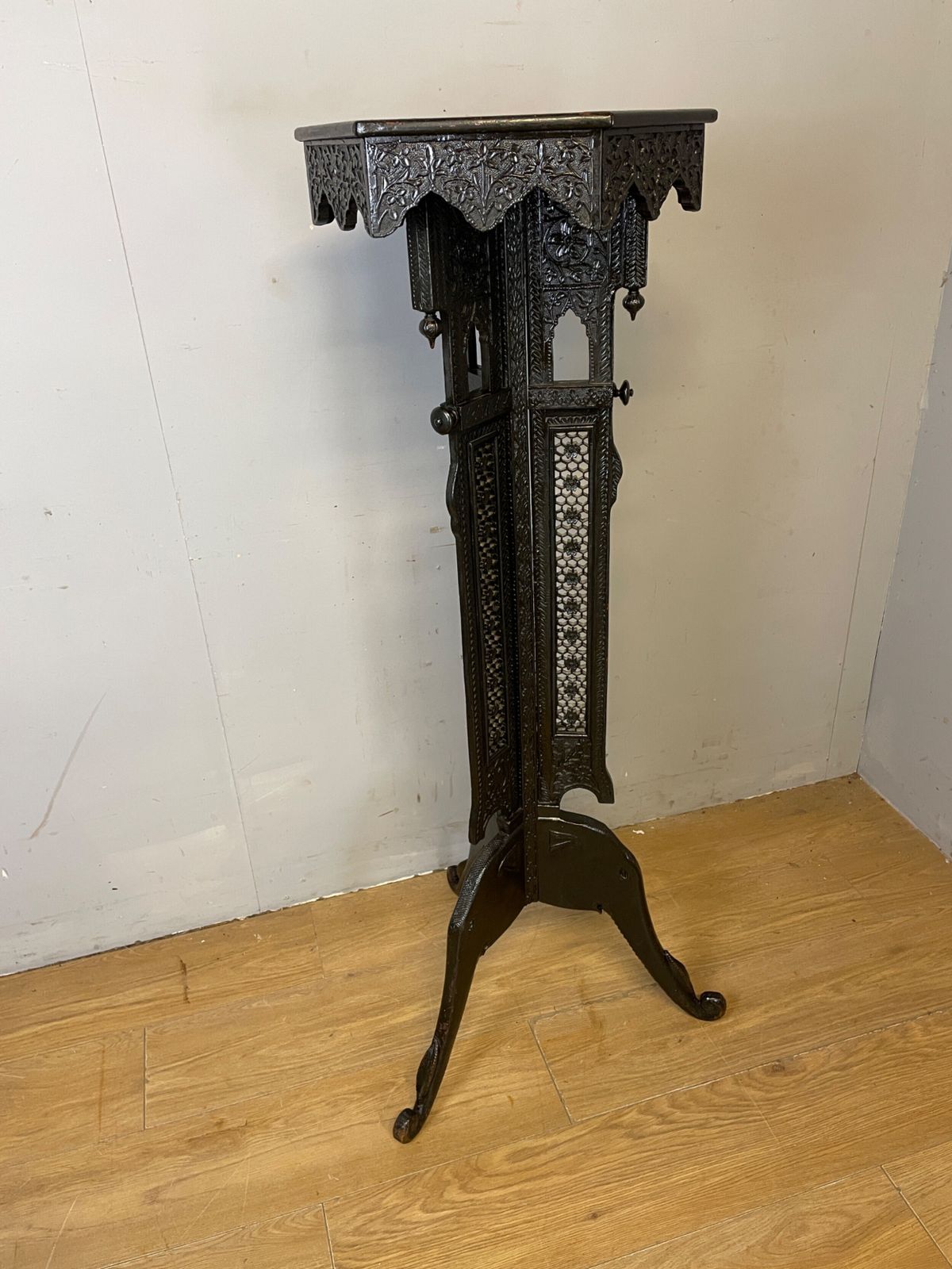 C19th Carved Anglo Indian Hardwood Stand photo buy
