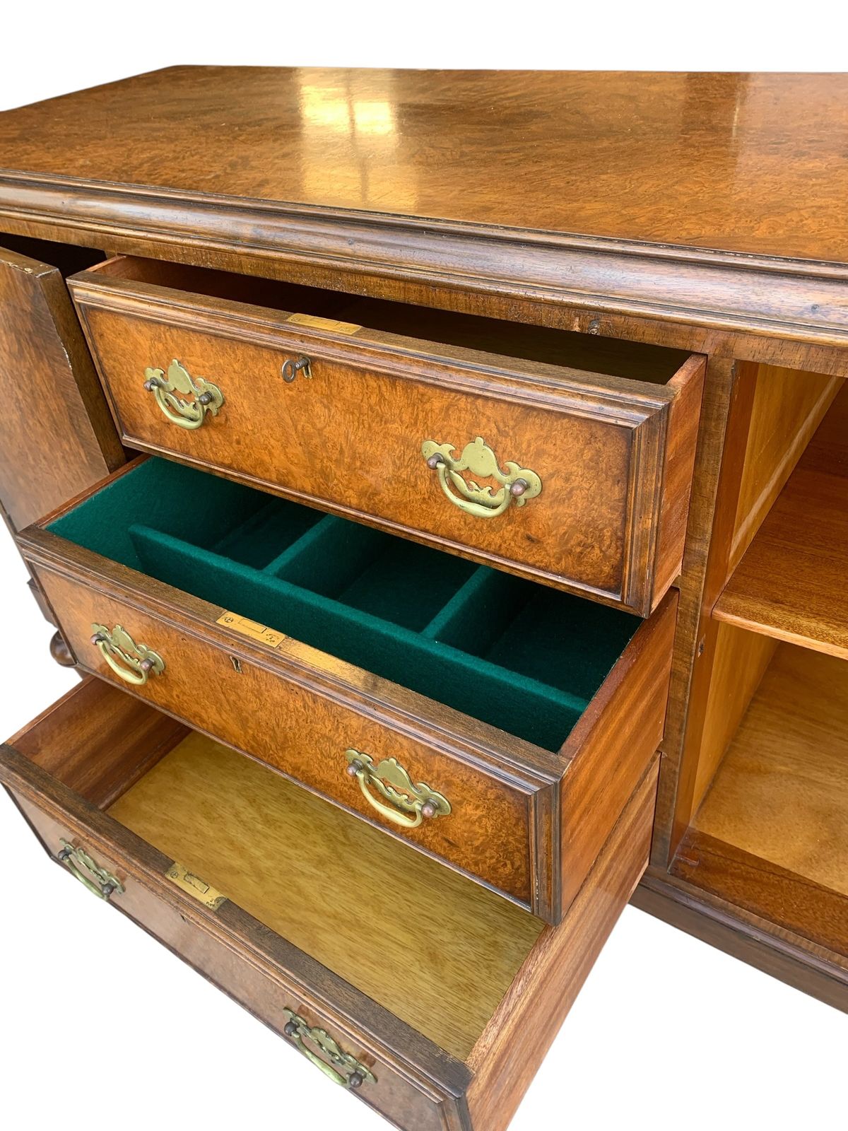 Vintage Walnut Art Deco Sideboard photo Furniture