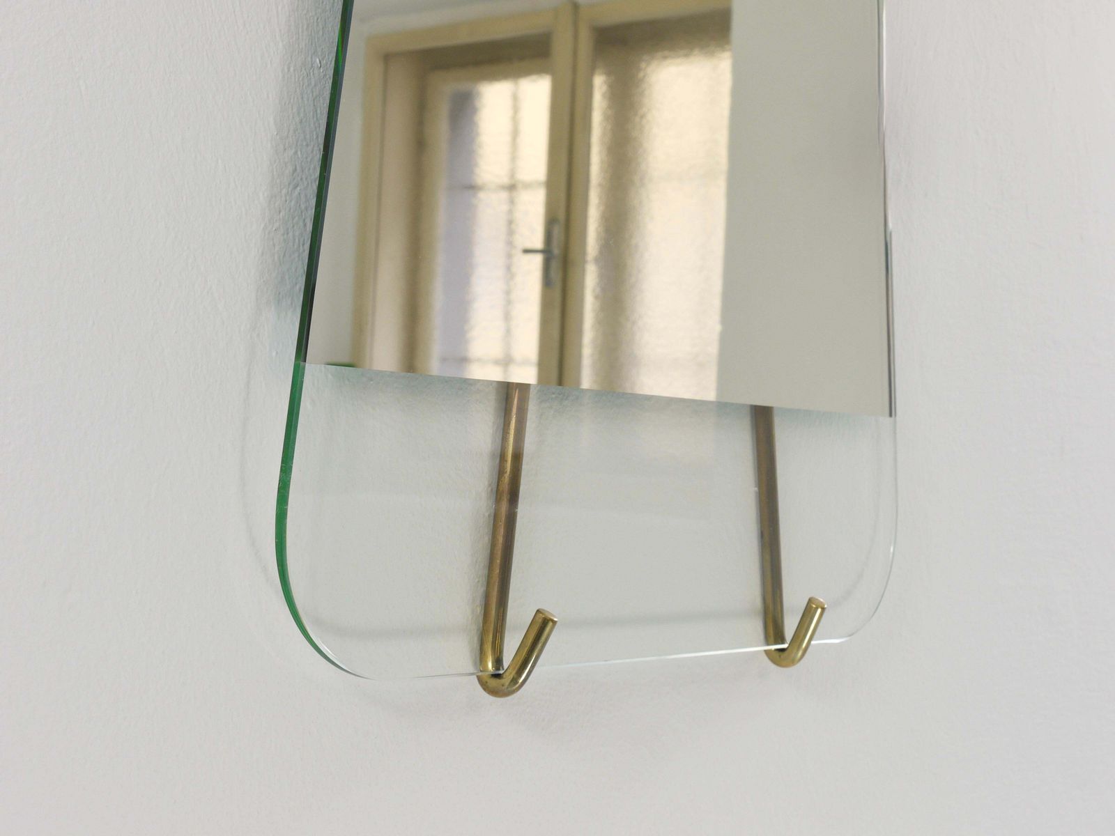 Carl Aubock Vienna Rare Brass Wall Mirror No. 38, Austria, 1950s photo vinterior