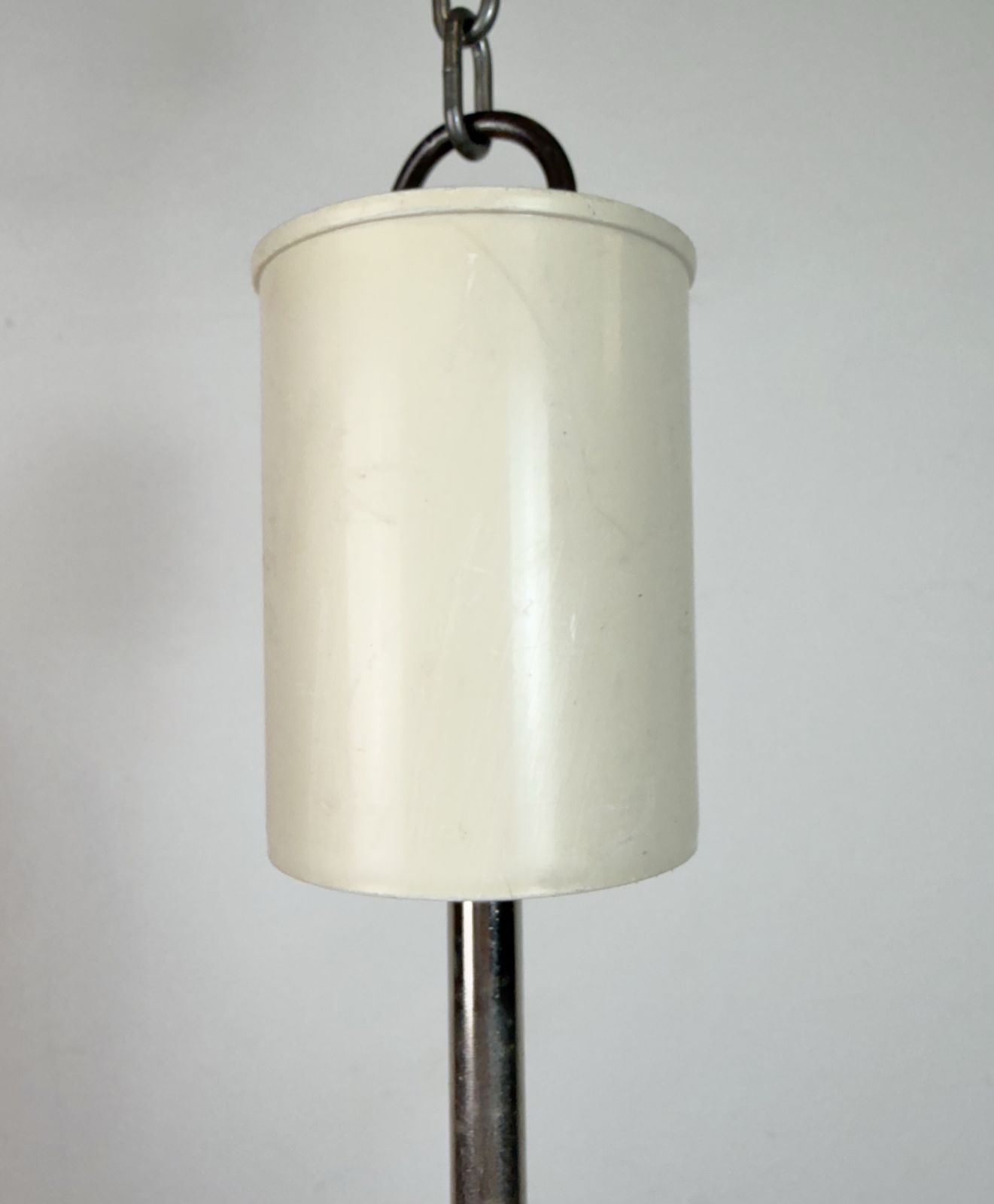 Vintage Chandelier With Milk Glass From Elektrosvit, 1960s photo vinterior