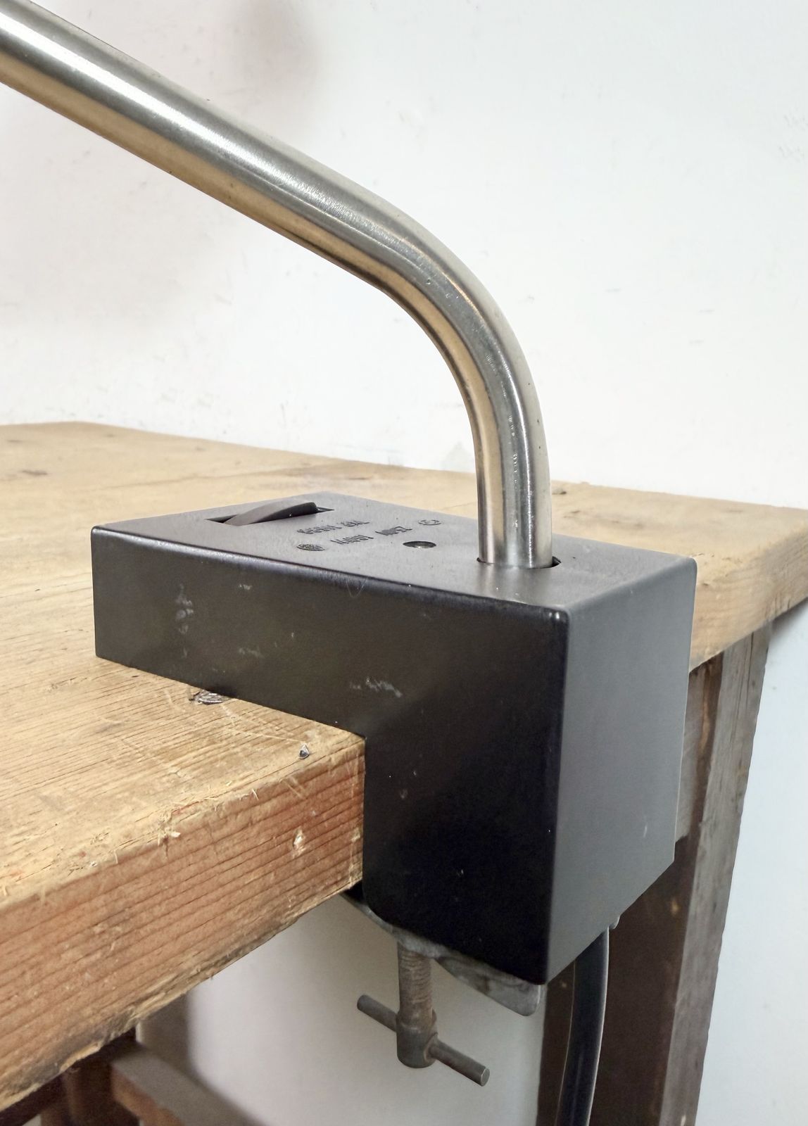 Grey Industrial Factory Office Desk Lamp From Elektrosvit, 1970s photo buy