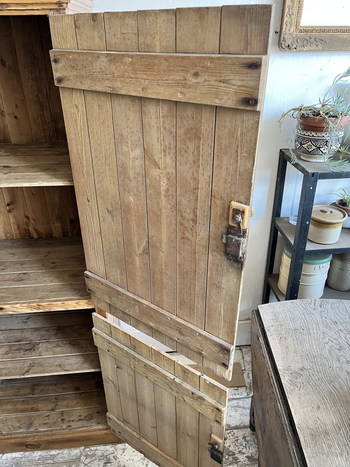 photo buy A Tall Narrow Victorian Pine Linen/Larder Cupboard