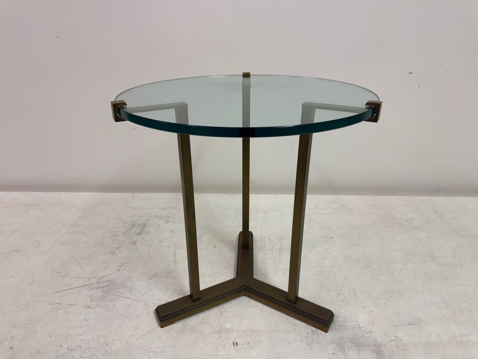 Bronze And Glass Side Table By Peter Ghyczy photo furniture