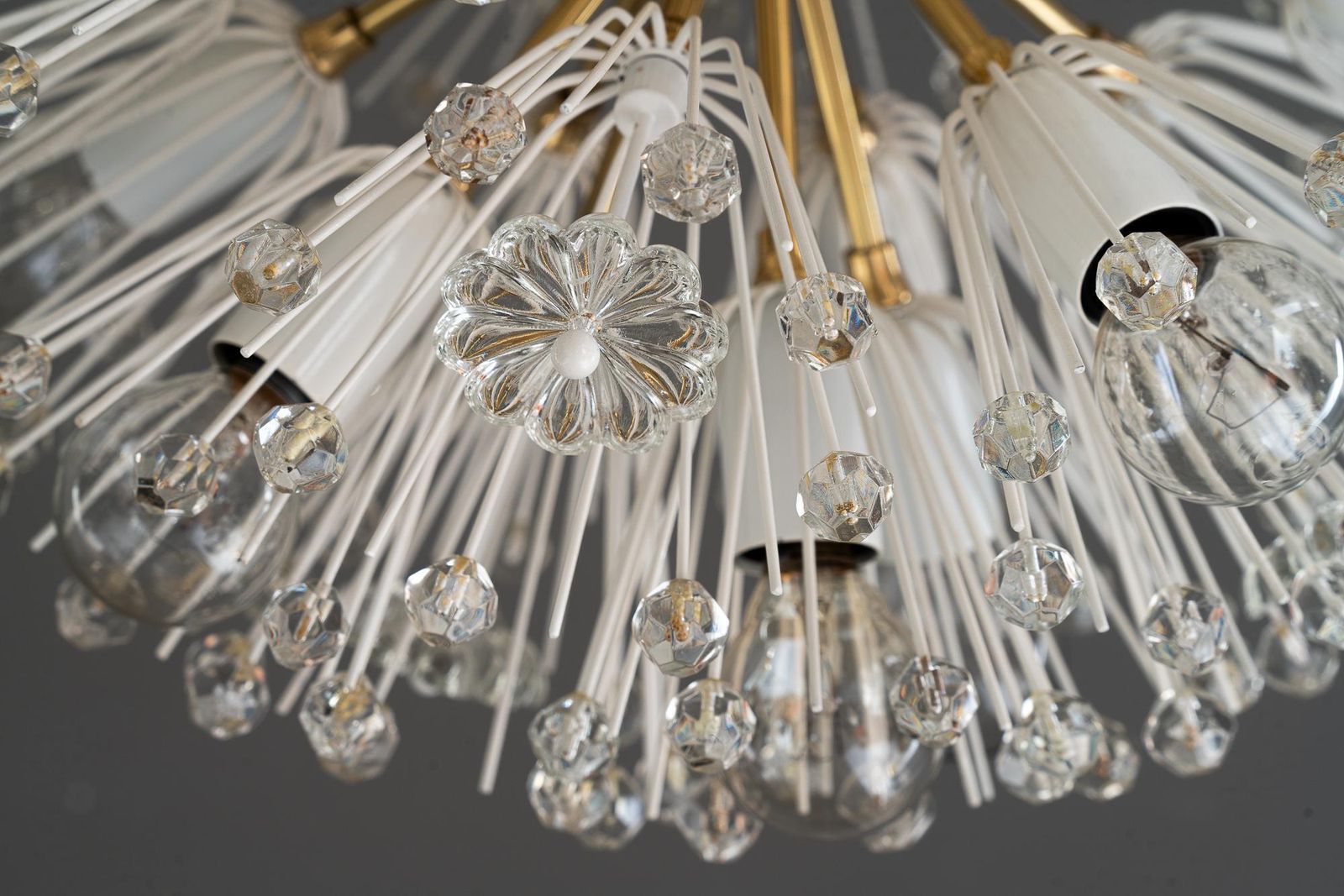 photo furniture Mid Century Chandelier "Sputnik" By Emil Stejnar For Rupert Nikoll Around 1950s