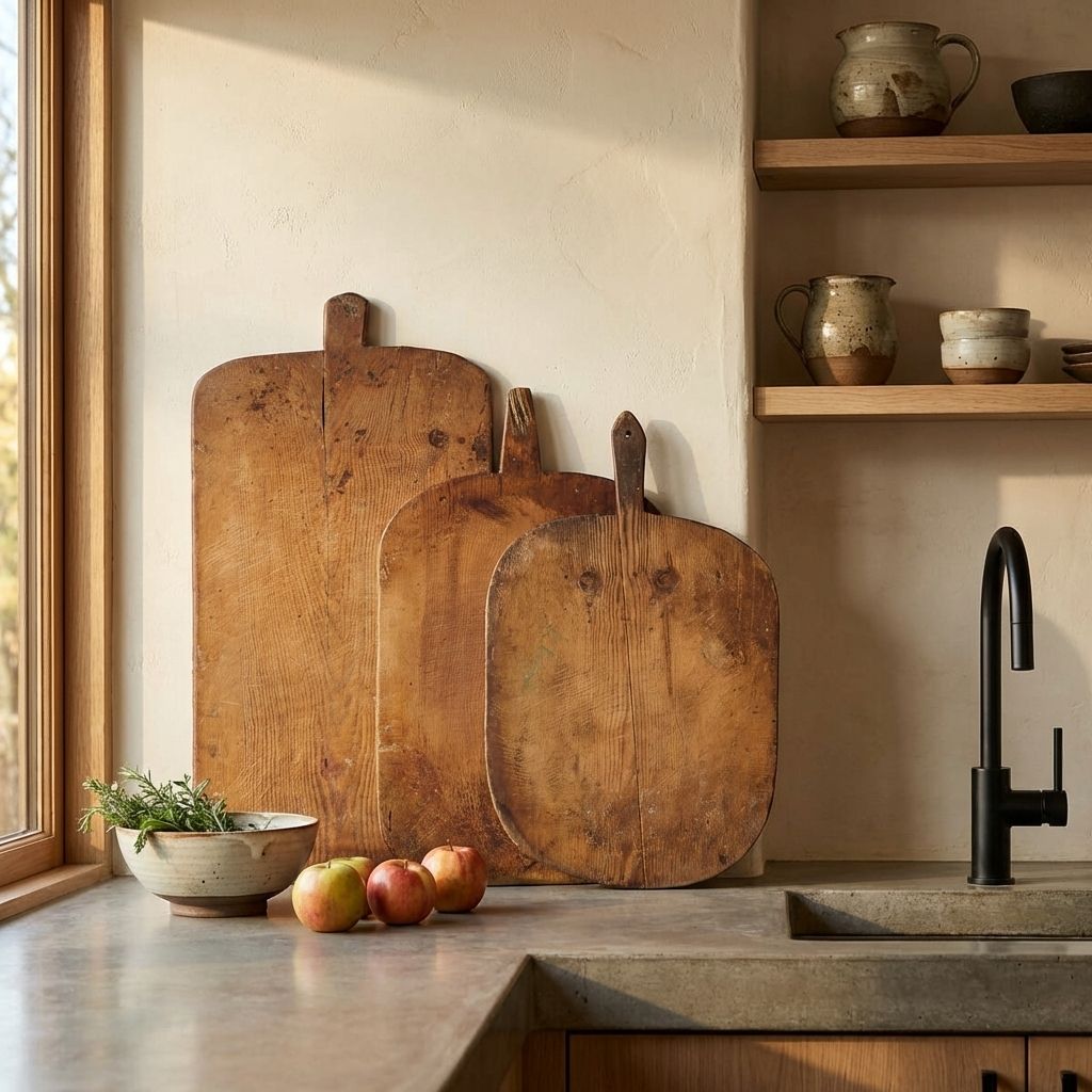 Antique Cheese Cutting Boards (C.1920). Set Of 3 Pieces #25 photo furniture