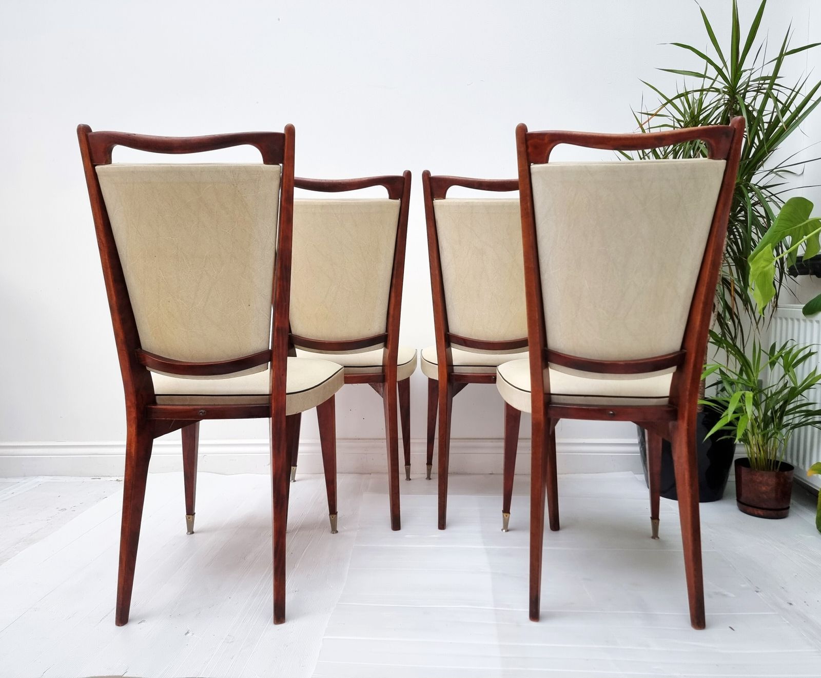 Furniture Dining Table And Chairs Set French Art Deco Extending Draw Leaf photo