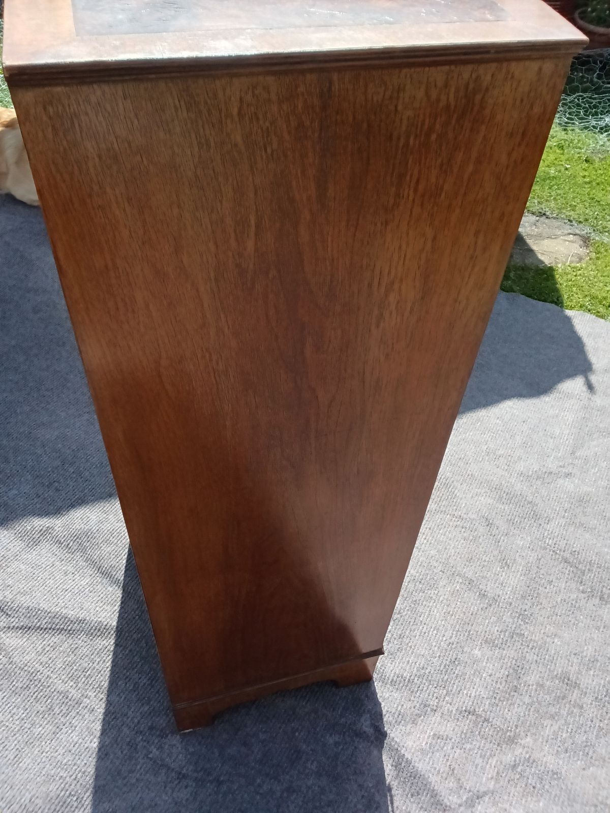Walnut Chest Of Drawers With Top Cupboard. photo 295.0