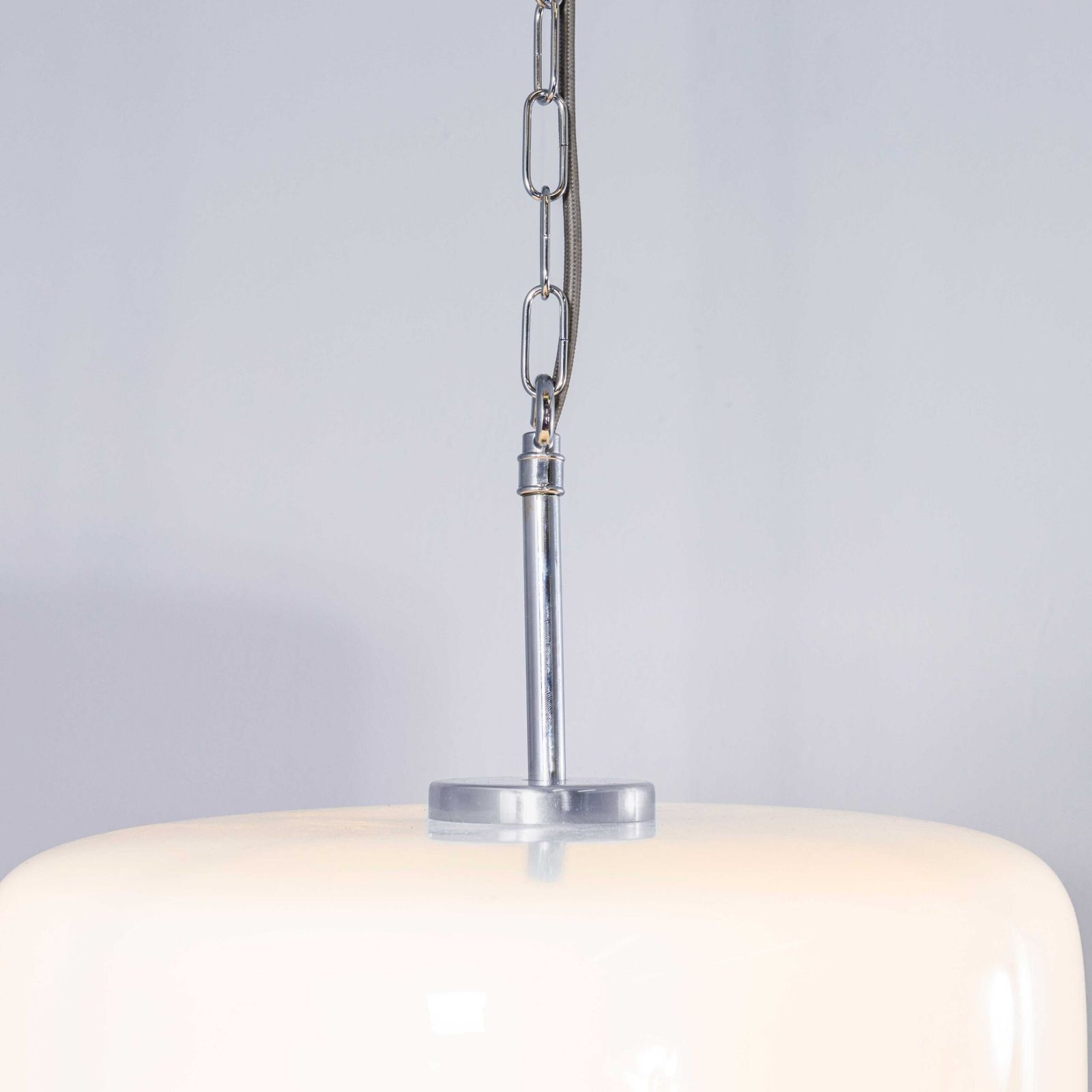 1950’s Very Large Top Hat Opaline Pendant Lamps photo 654.0