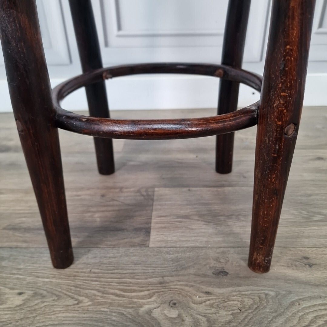 Child's Bistro Chair   Single Small Vintage Thonet Bentwood Wood Mid Century photo vintage