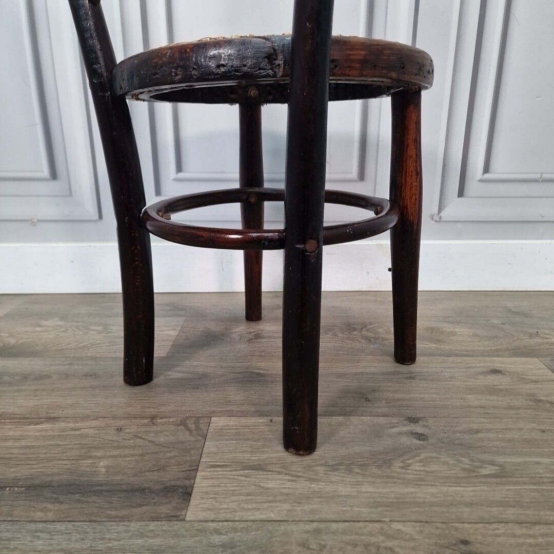 photo buy Child's Bistro Chair   Single Small Vintage Thonet Bentwood Wood Mid Century