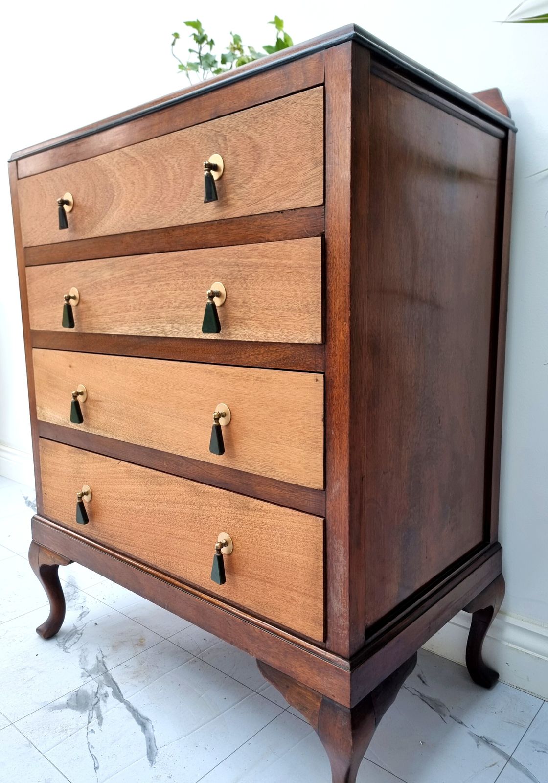 Chest Of Drawers With Art Deco Bakelite Handles 1940s photo Furniture
