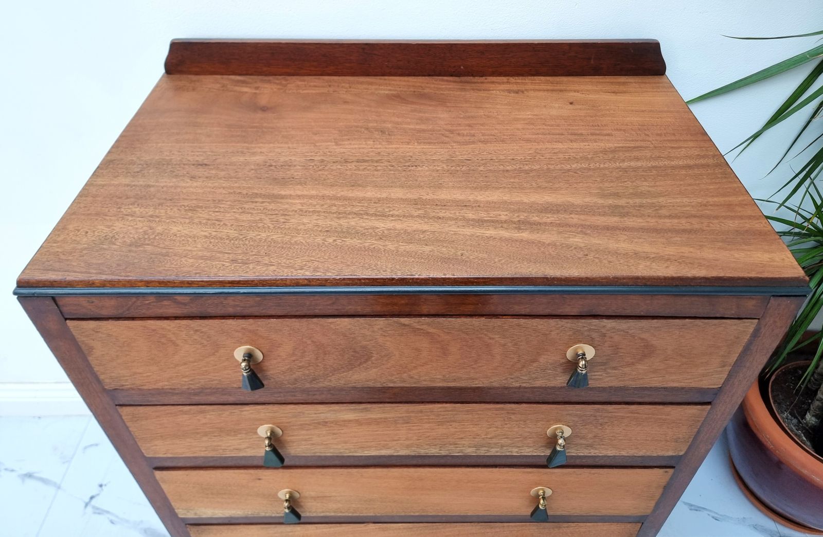 Chest Of Drawers With Art Deco Bakelite Handles 1940s photo buy
