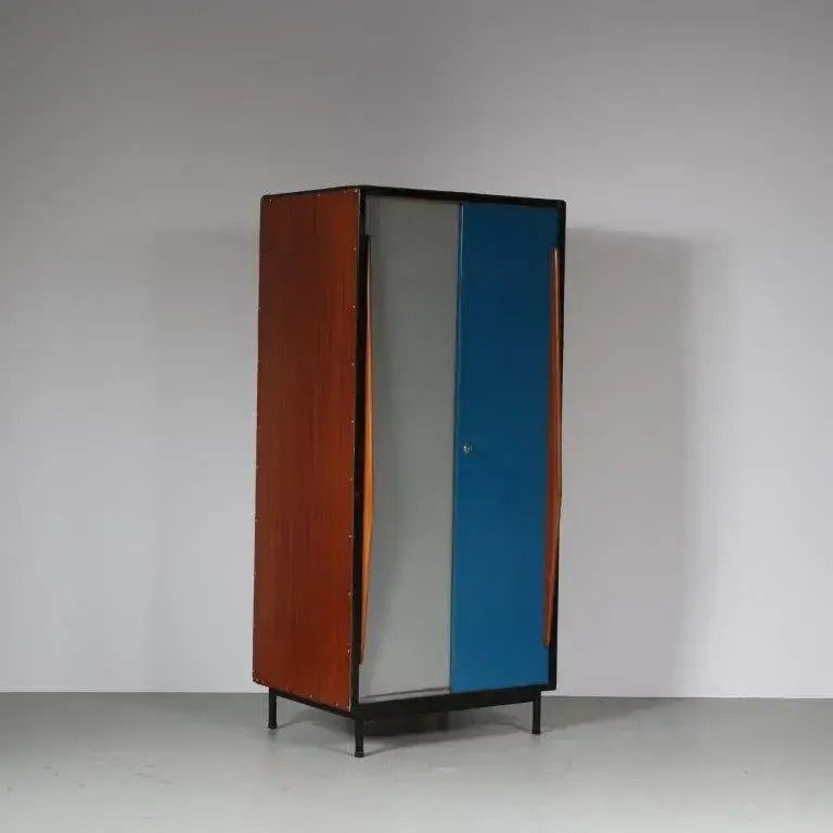 Willy Van Der Meeren Wardrobe For Tubax, Belgium 1950 photo Furniture