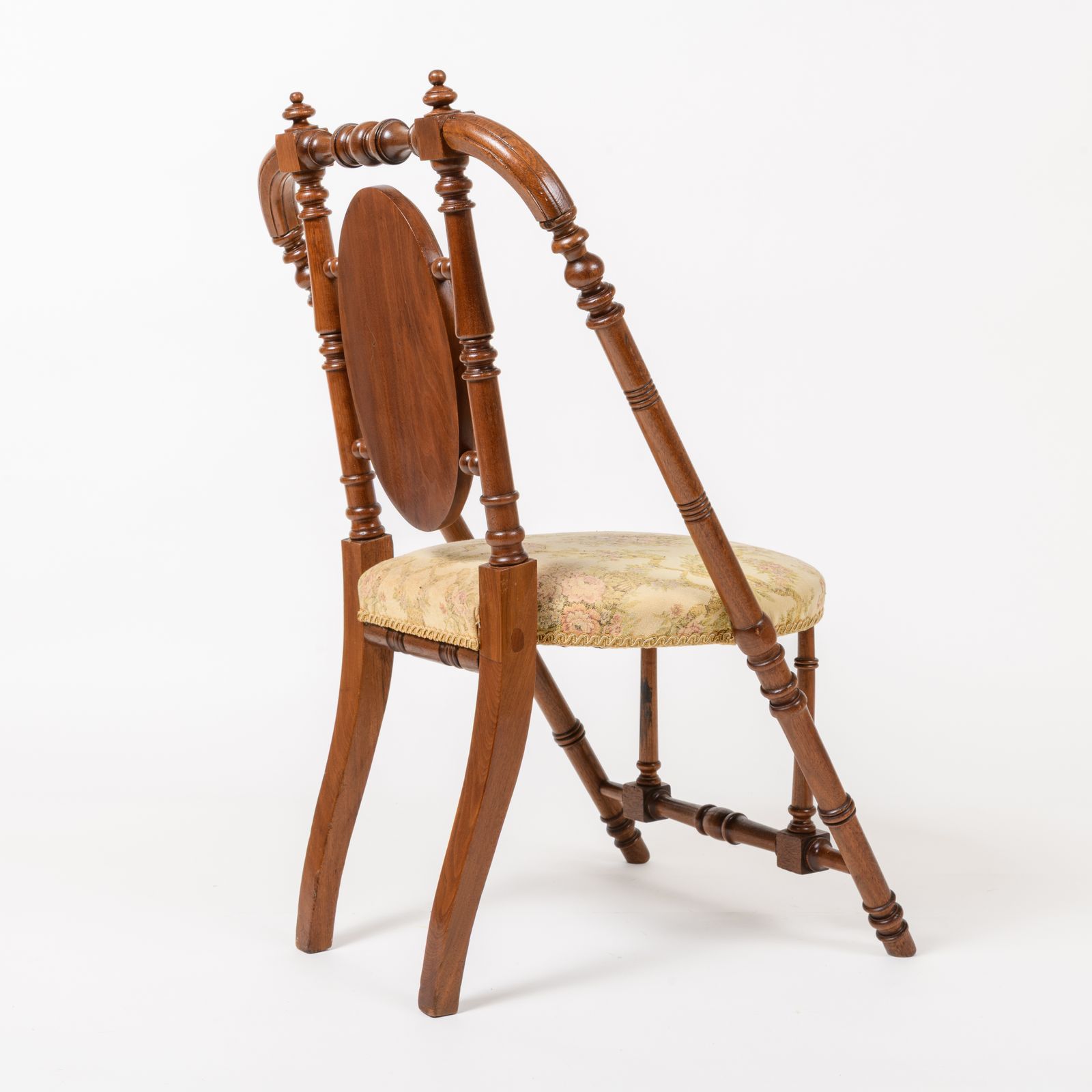 250.0 Attributed To George Jakob Hunzinger (1835–1898) American Walnut Aesthetic Movement Side Chair, Late 19th Century photo