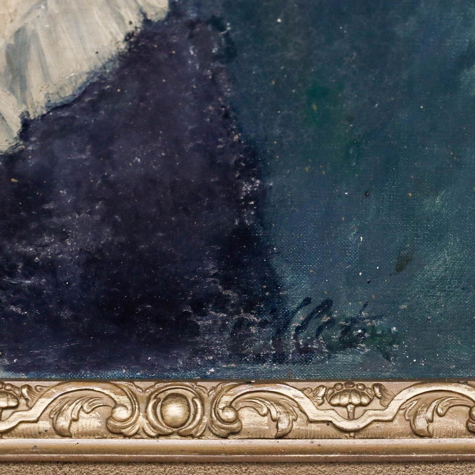 photo for sale Victorian Late 19th Century Oil   Portrait Of A Little Girl