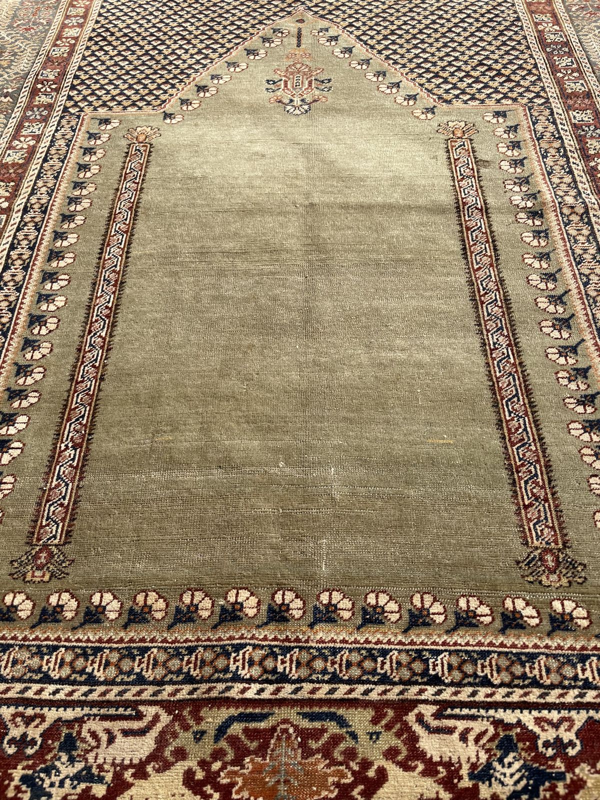 photo buy Antique Anatolian Ghiordes Prayer Rug