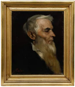 Mader   19th Century Oil, Portrait Of A Gentleman In Profile photo furniture