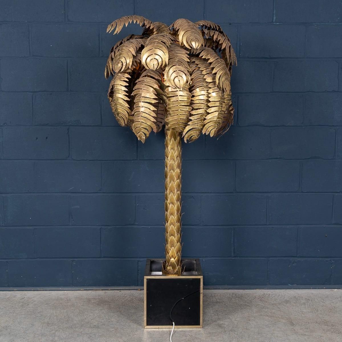 20thc French Palm Tree Floor Lamp, Christian Techoueyres For Maison Jansen C1970 photo vinterior