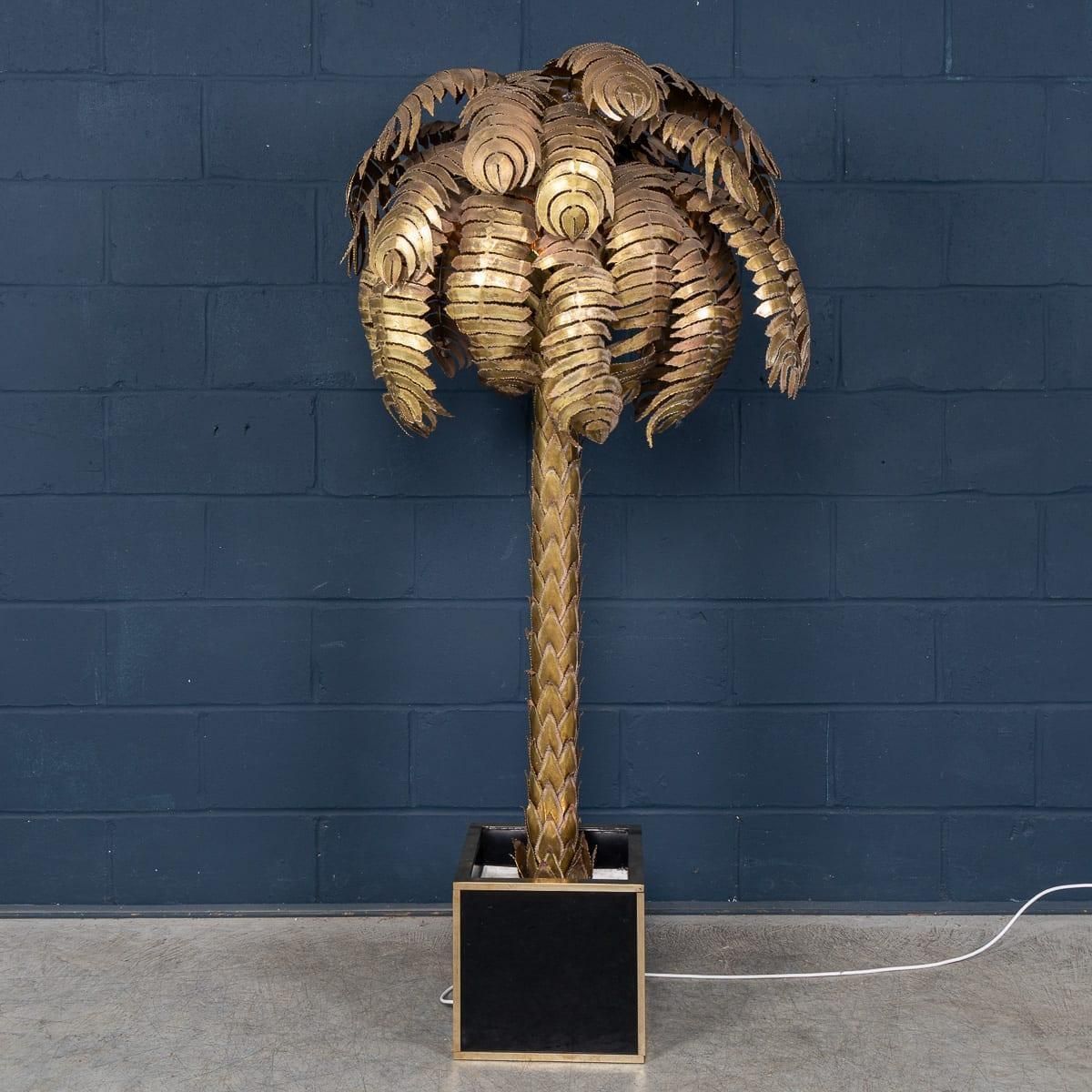20thc French Palm Tree Floor Lamp, Christian Techoueyres For Maison Jansen C1970 photo buy