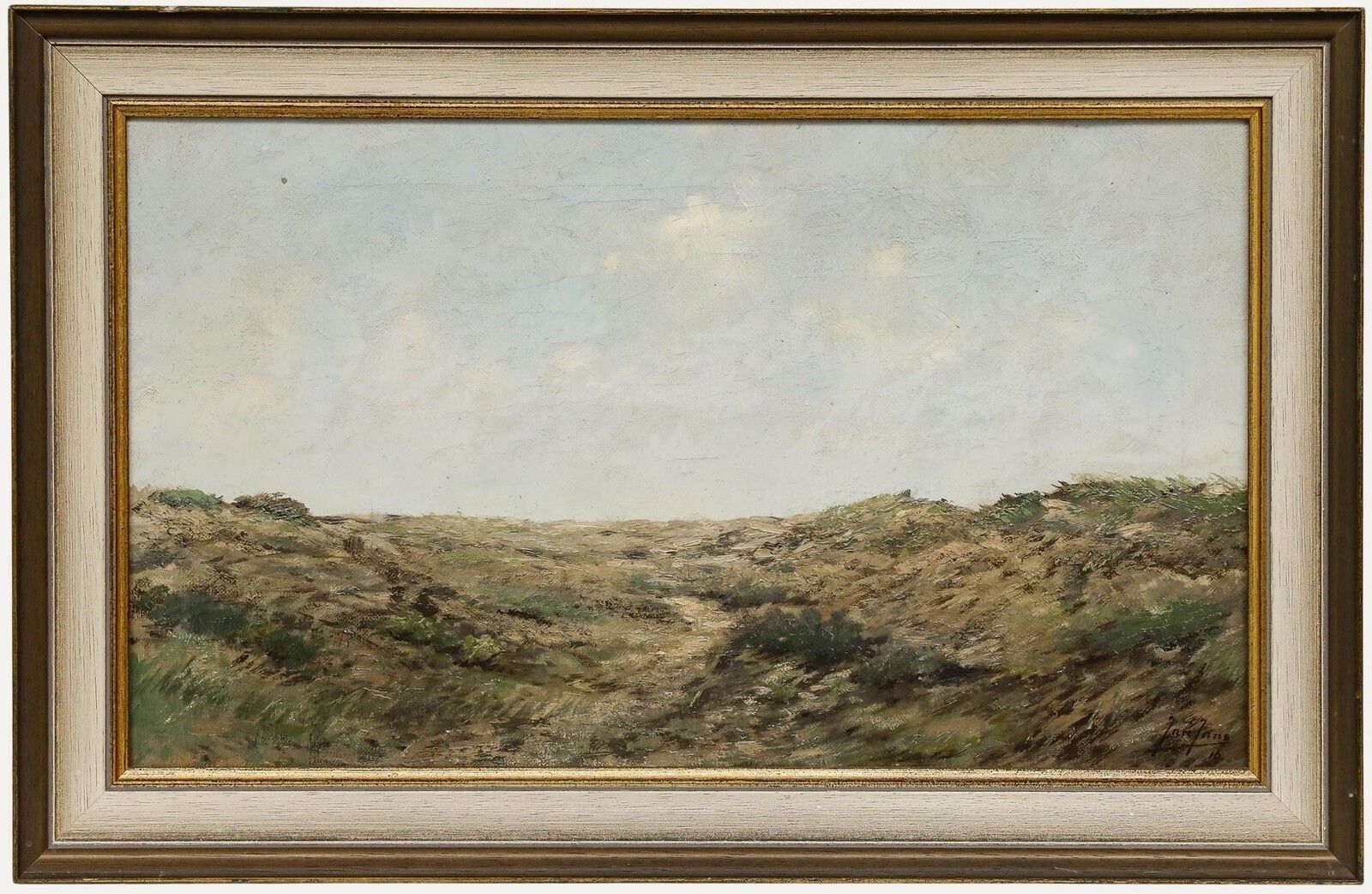 Jan Jans (1893 1963)   Framed Early 20th Century Oil, Windswept Dunes