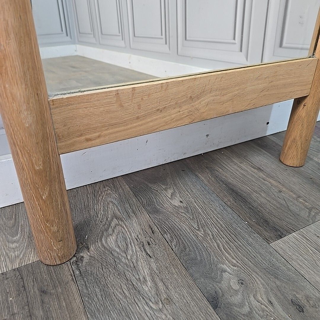 photo furniture Solid Oak Cheval Mirror    Frank Hudson "Wycombe" Full Length Dressing Bedroom