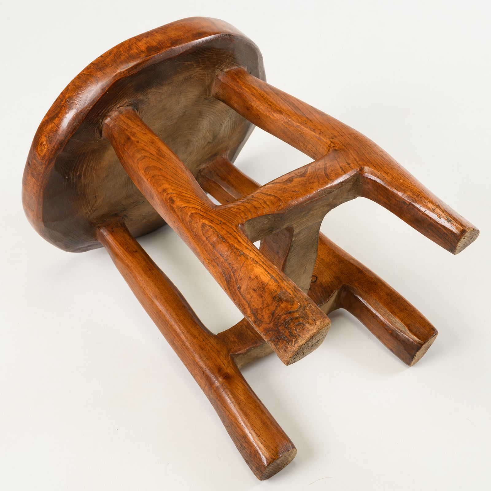 Central African Carved Hardwood Side Table Democratic Republic Of The Congo, Mid 20th Century photo 220.0