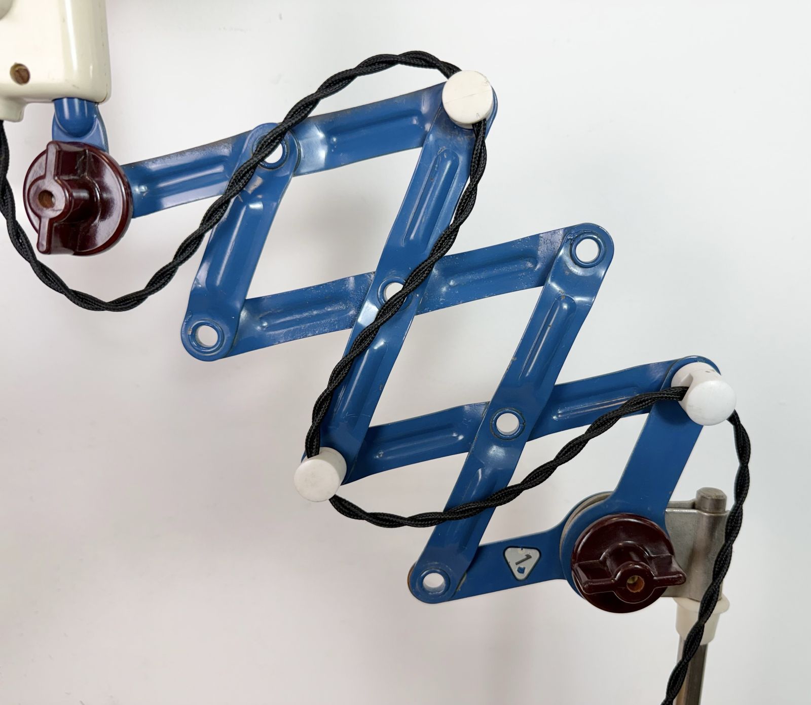 Lighting Industrial East German Scissor Lamp From Veb Zweckleuchtenbau Dresden, 1950s photo