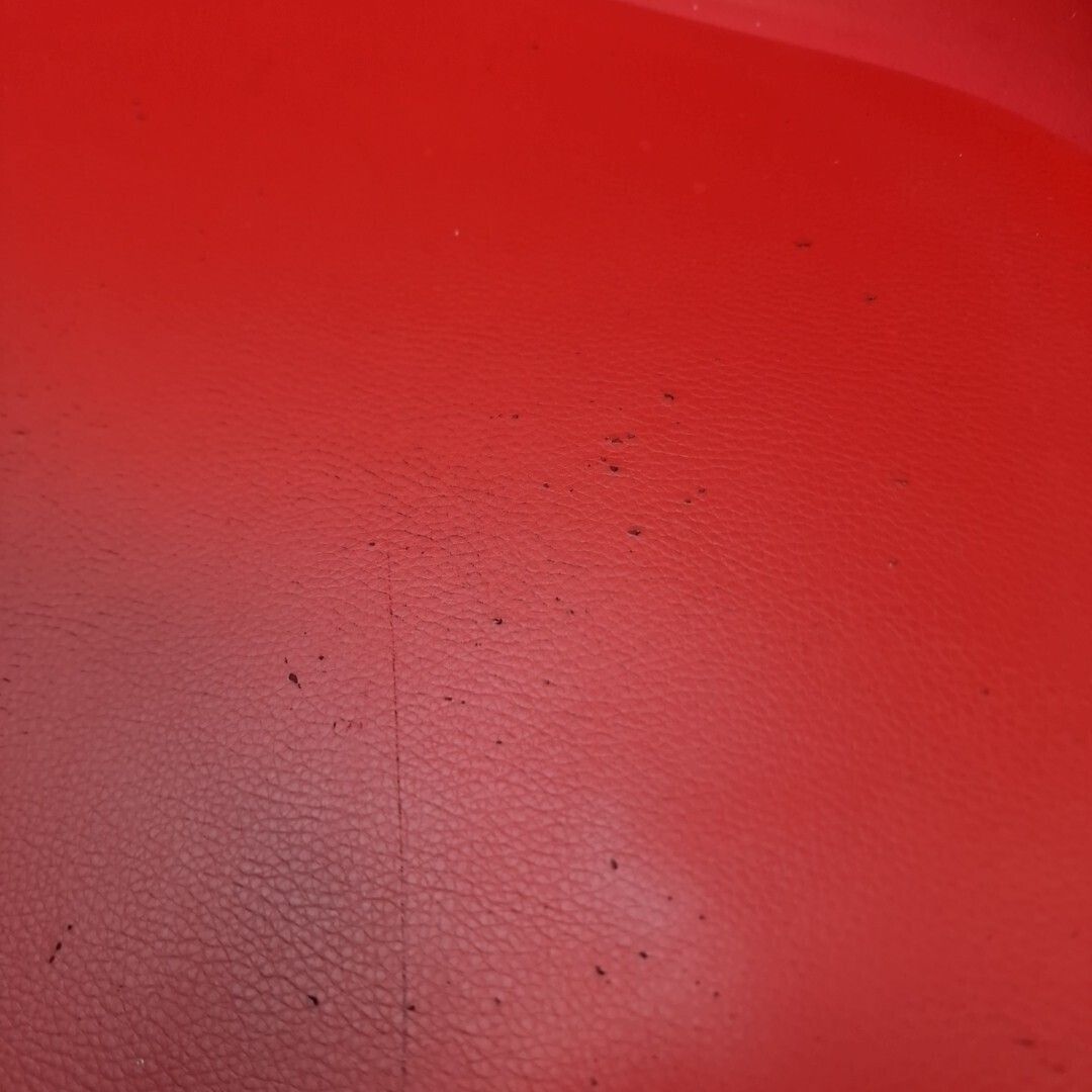 photo buy Pair Dining Chairs Retro Red Faux Leather   Mid Century Modern Contemporary