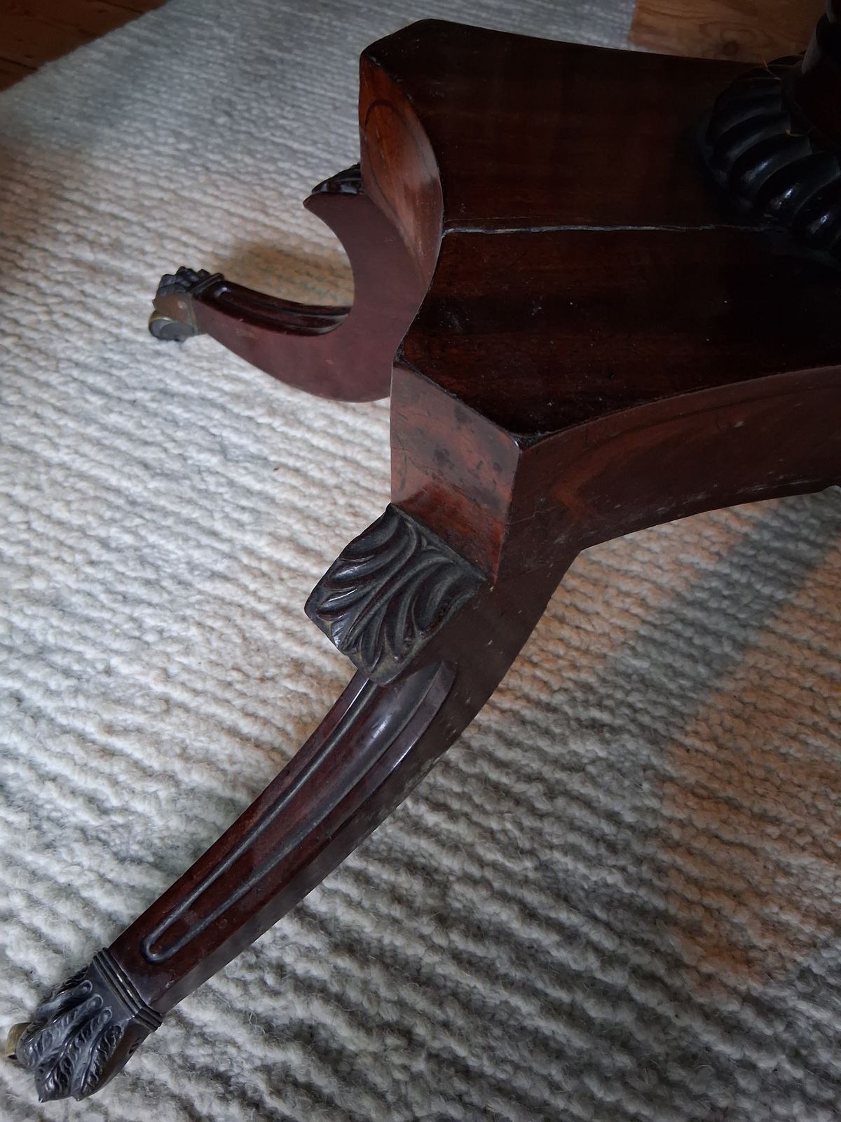 Antique  Mahogany Inlaid Card Table photo Home Decor