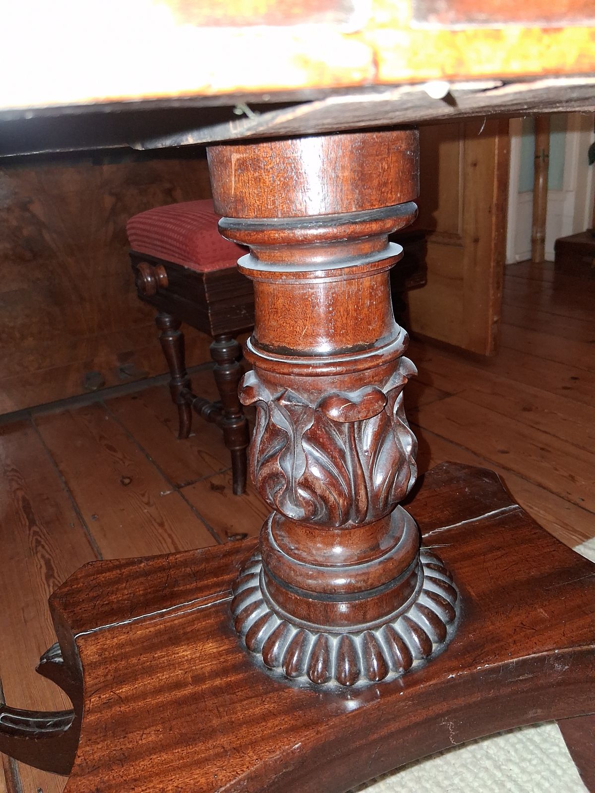 photo for sale Antique  Mahogany Inlaid Card Table