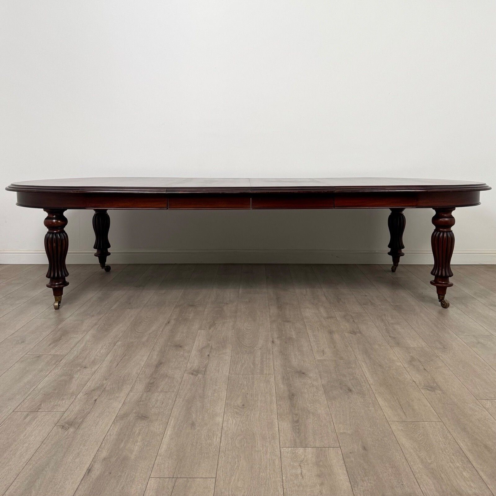 Antique 20th Century Victorian Style Dining Table In Mahogany ( Af 5381 ) photo furniture