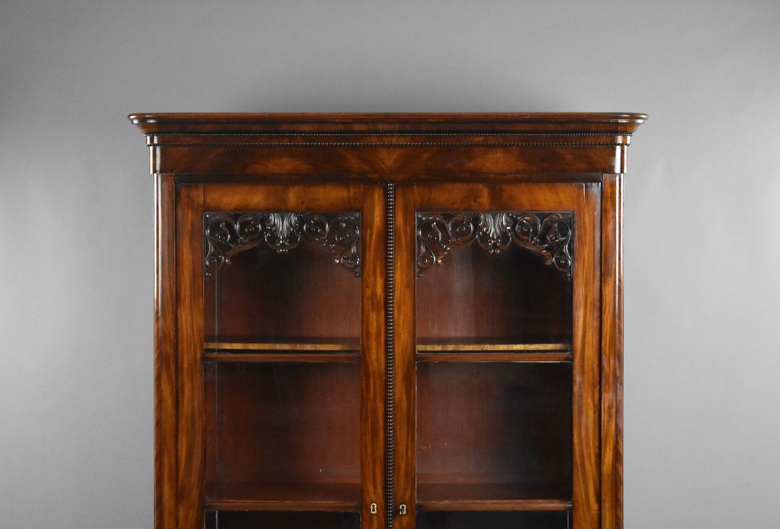 Continental Mahogany Circa 1880 Bookcase/Cabinet photo furniture