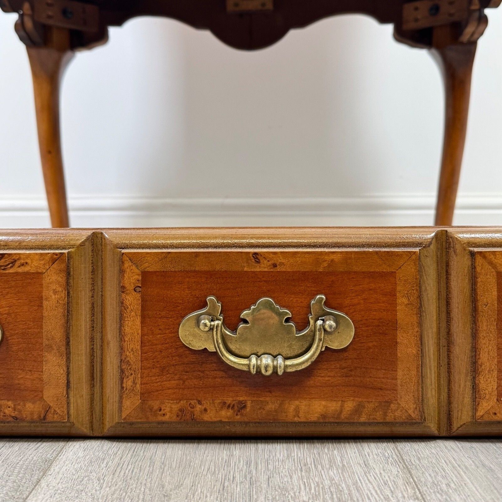 495.0 Antique 20th Century Good Quality Side Table In Beech ( Af 5414 ) photo
