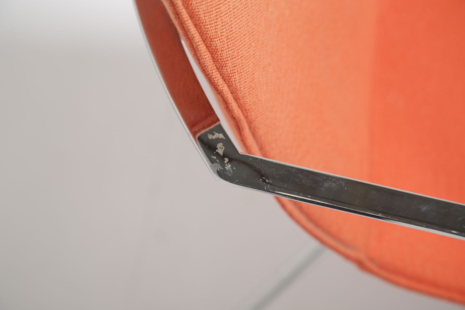 photo furniture Orange Fabric And Chrome Swivel Office Chair ‘Comet’ By Gunilla Allard For Lammhult, 1990s