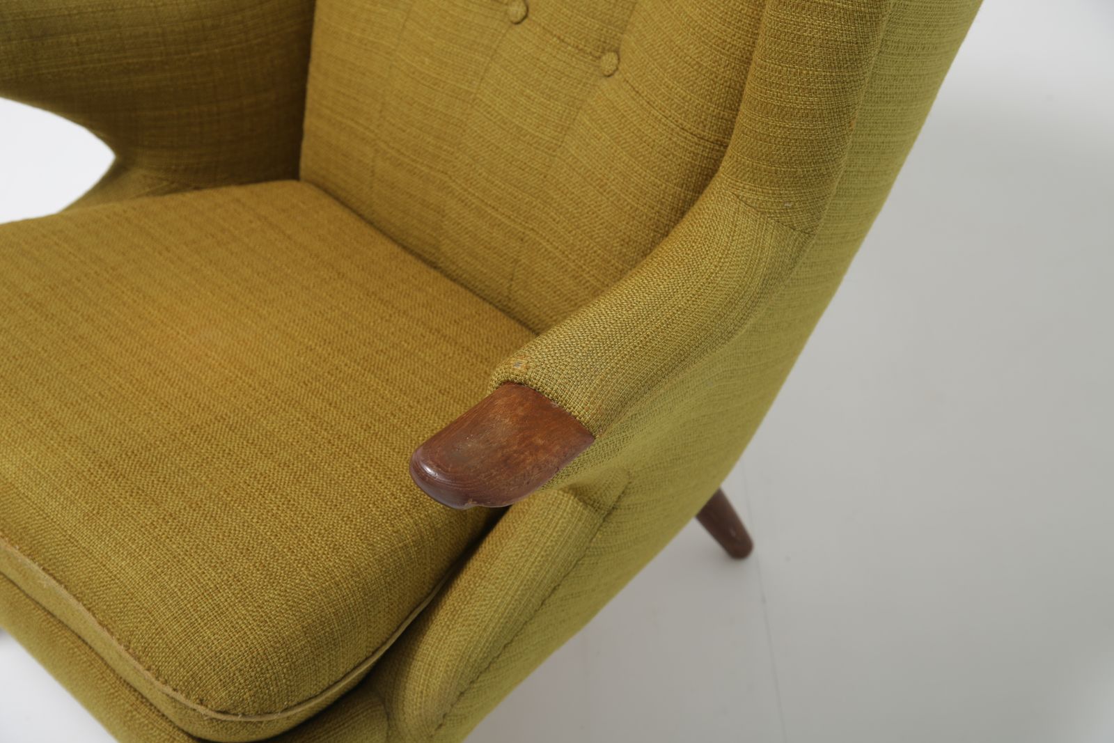 Mid Century Papa Bear Lounge Armchair ‘Model 91’ By Svend Skipper, 1950s photo vinterior