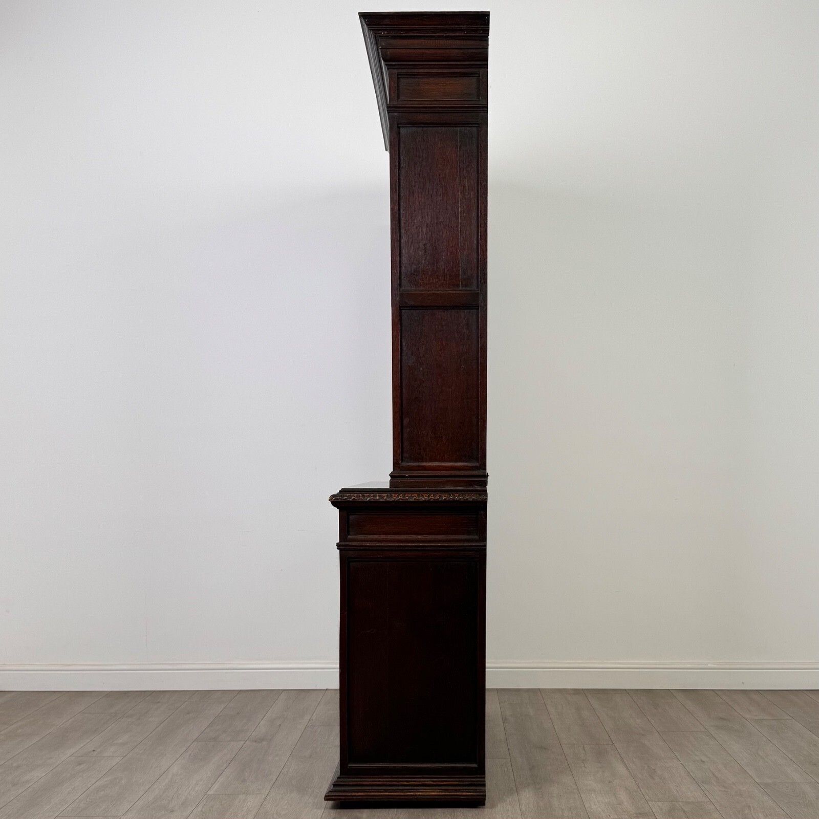 Antique 19th Century Carved Oak Victorian Bookcase ( Af 5377 ) photo Furniture