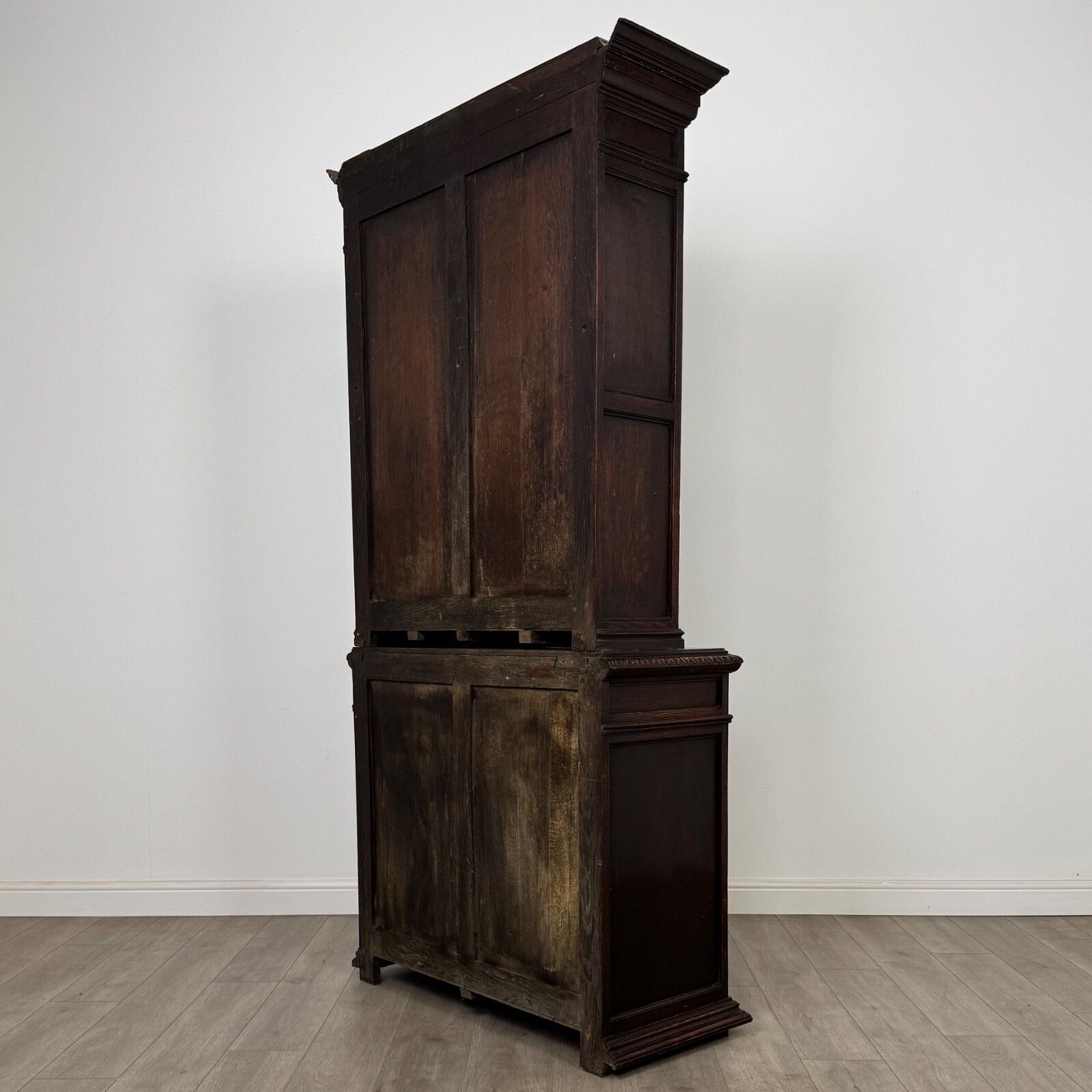 Antique 19th Century Carved Oak Victorian Bookcase ( Af 5377 ) photo buy