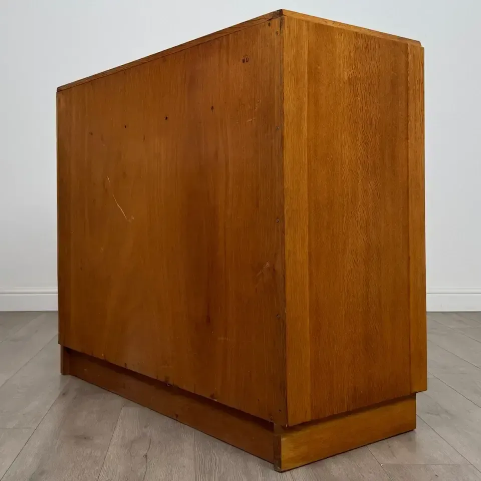 Vintage 20th Century Golden Oak Chest Of Drawers photo vinterior
