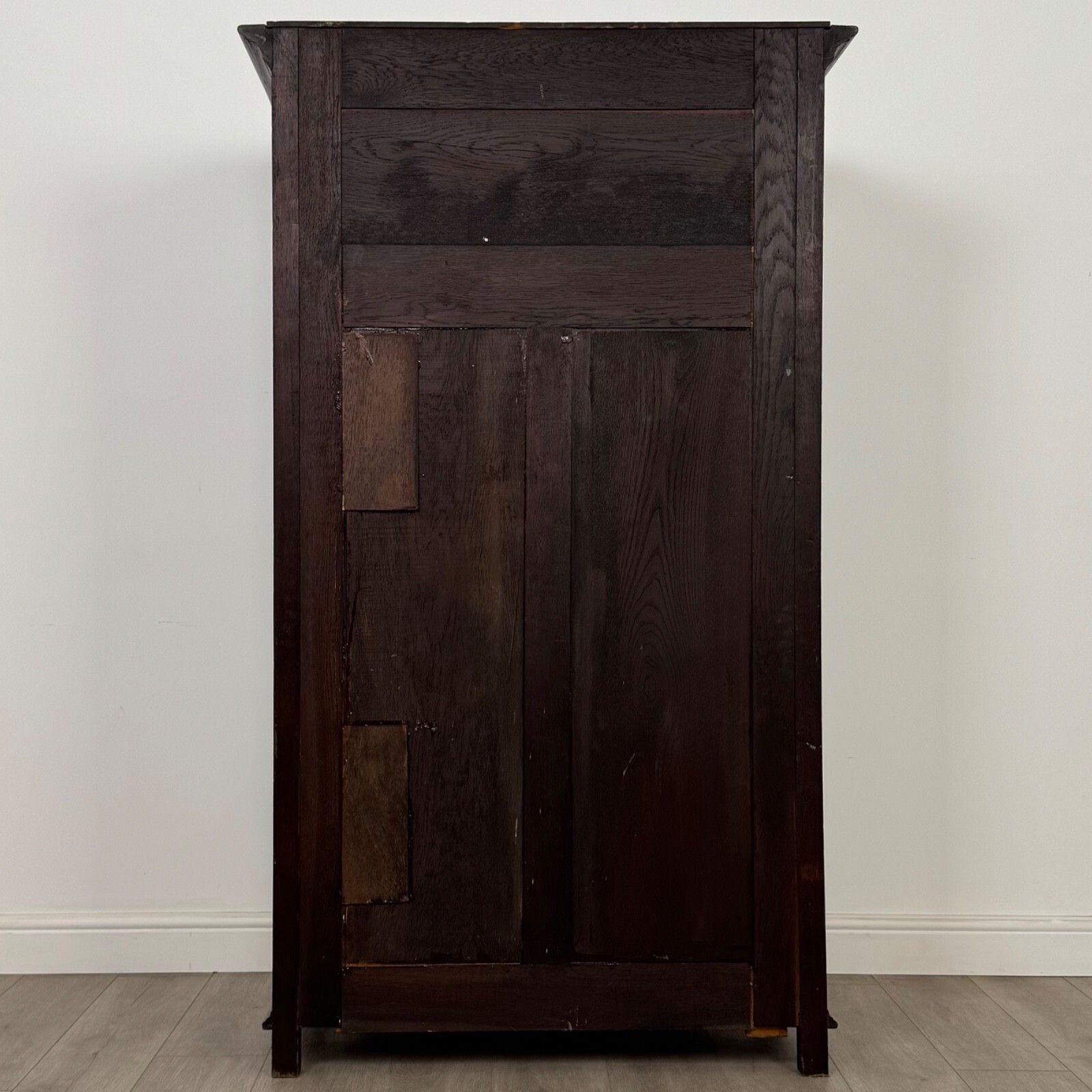 Antique 20th Century Jacobean Style Wardrobe In Oak ( Af 5386 ) photo vinterior