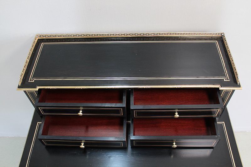 photo furniture Office At Gradin Nap. III Blackened Wood 19th