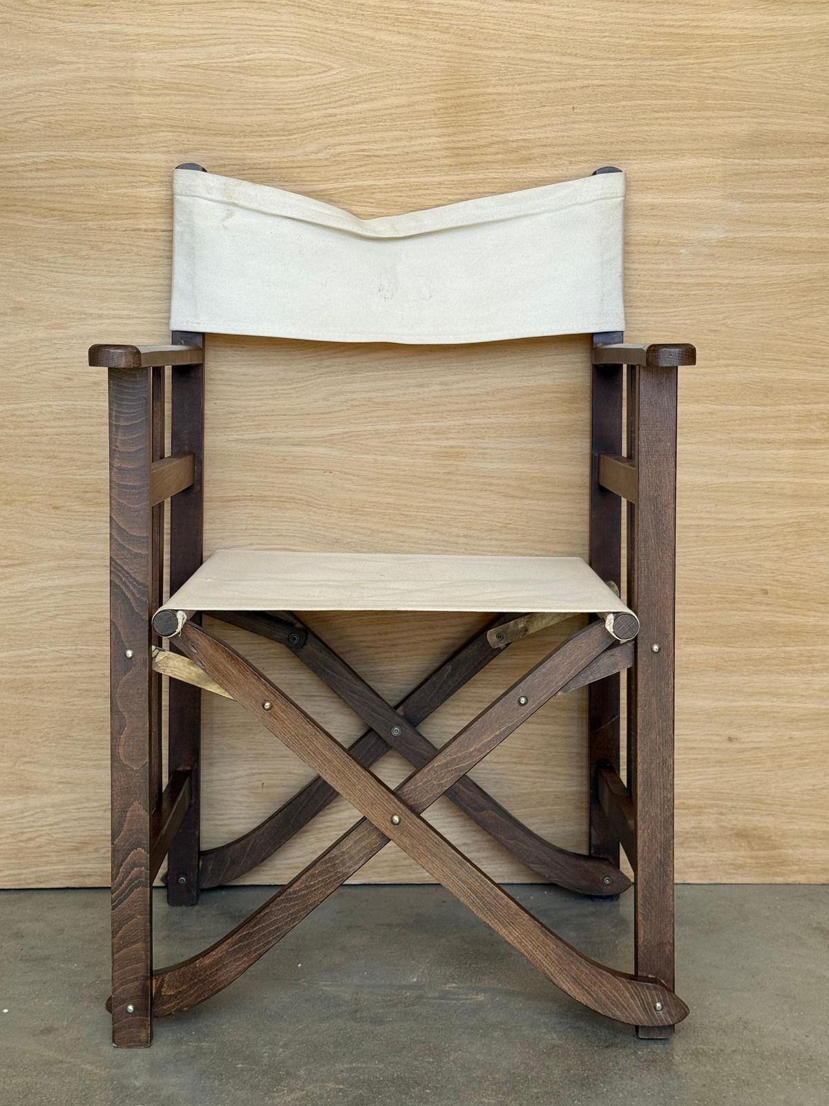 Set Of 5 Edwardian Canvas Directors Chairs, Loft And Garden Style Chairs photo furniture